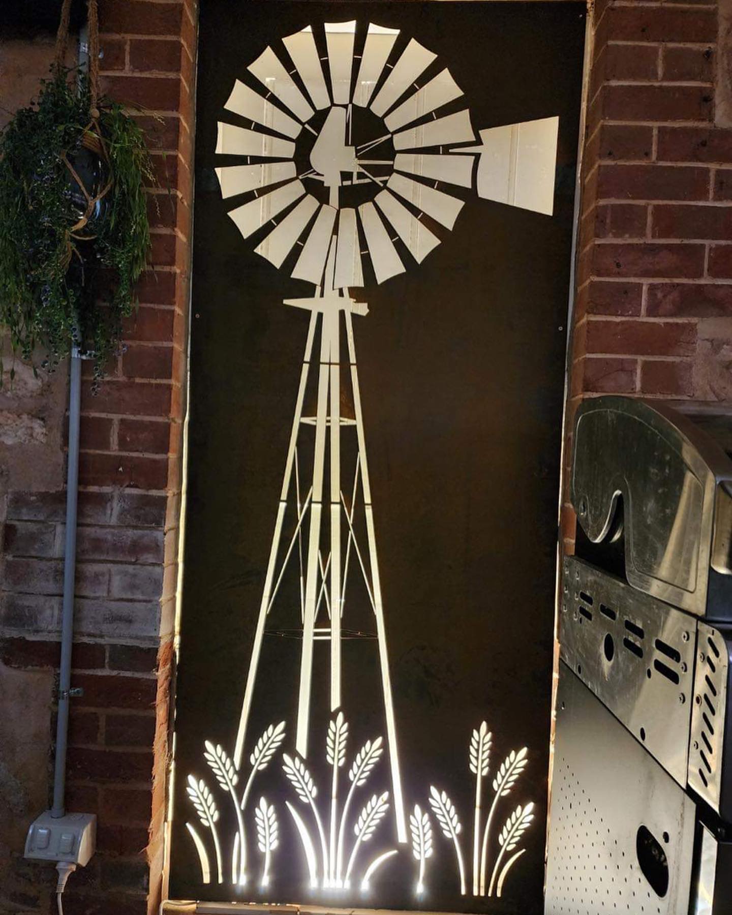🌾 Custom Door Design with backlight 💡... - Engraving Nature