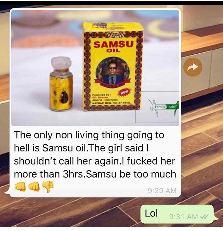 SAMSU OIL GHANA - How to use Samsu oil for the best result... | Facebook