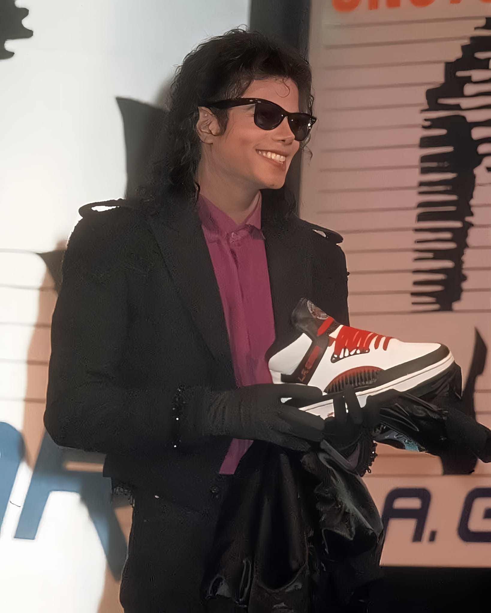 Michael Jackson at LA Gear press conference 1989