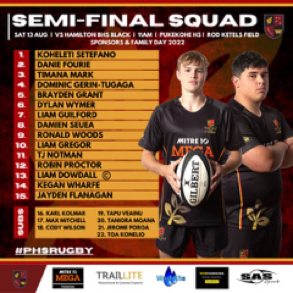 Pukekohe High School First XV