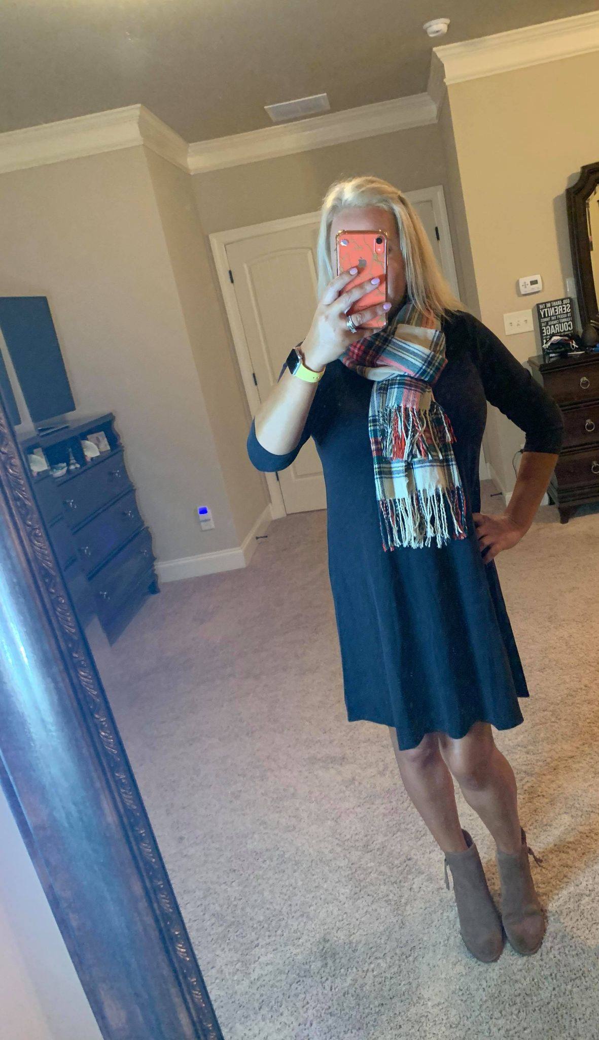 jersey dress meaning Basic black knit 3/4 sleeve miamibach