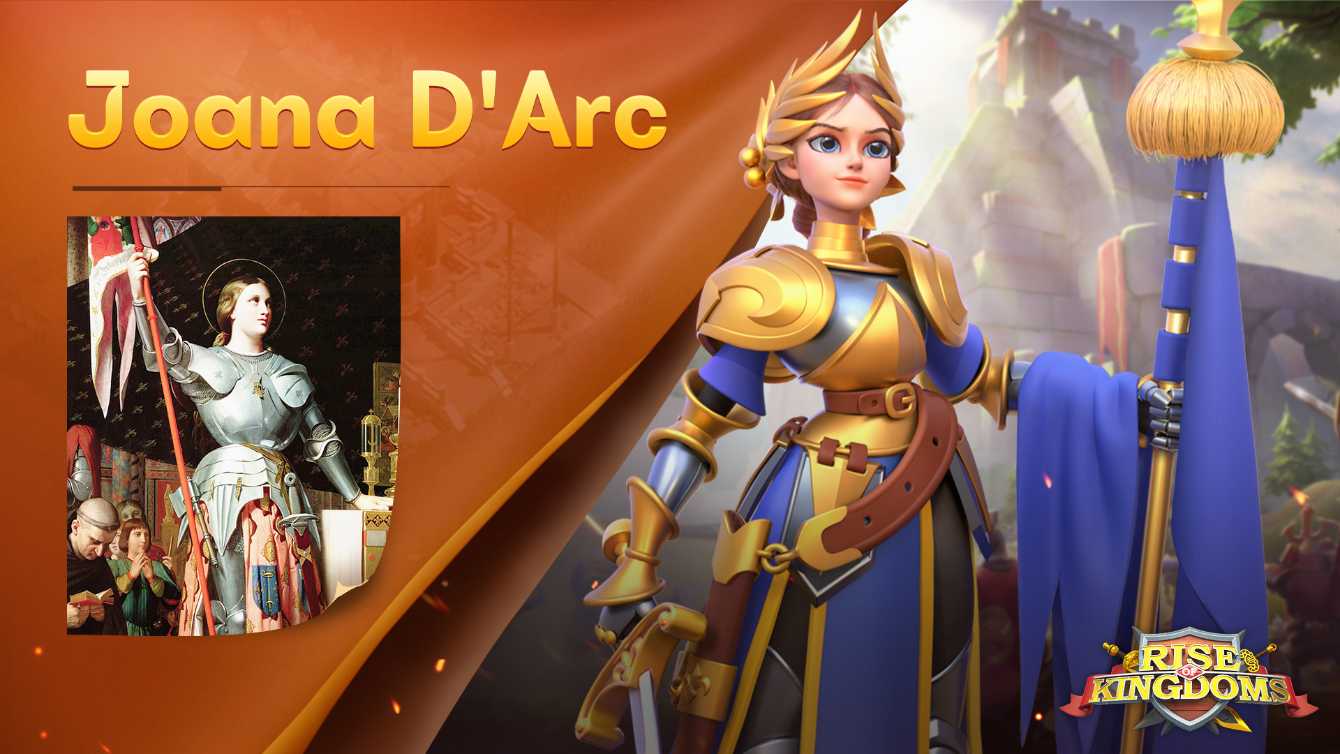 Rise of Kingdoms - Origem de Comandantes | Joana d‘Arc⚔️ Joana d'Arc ...