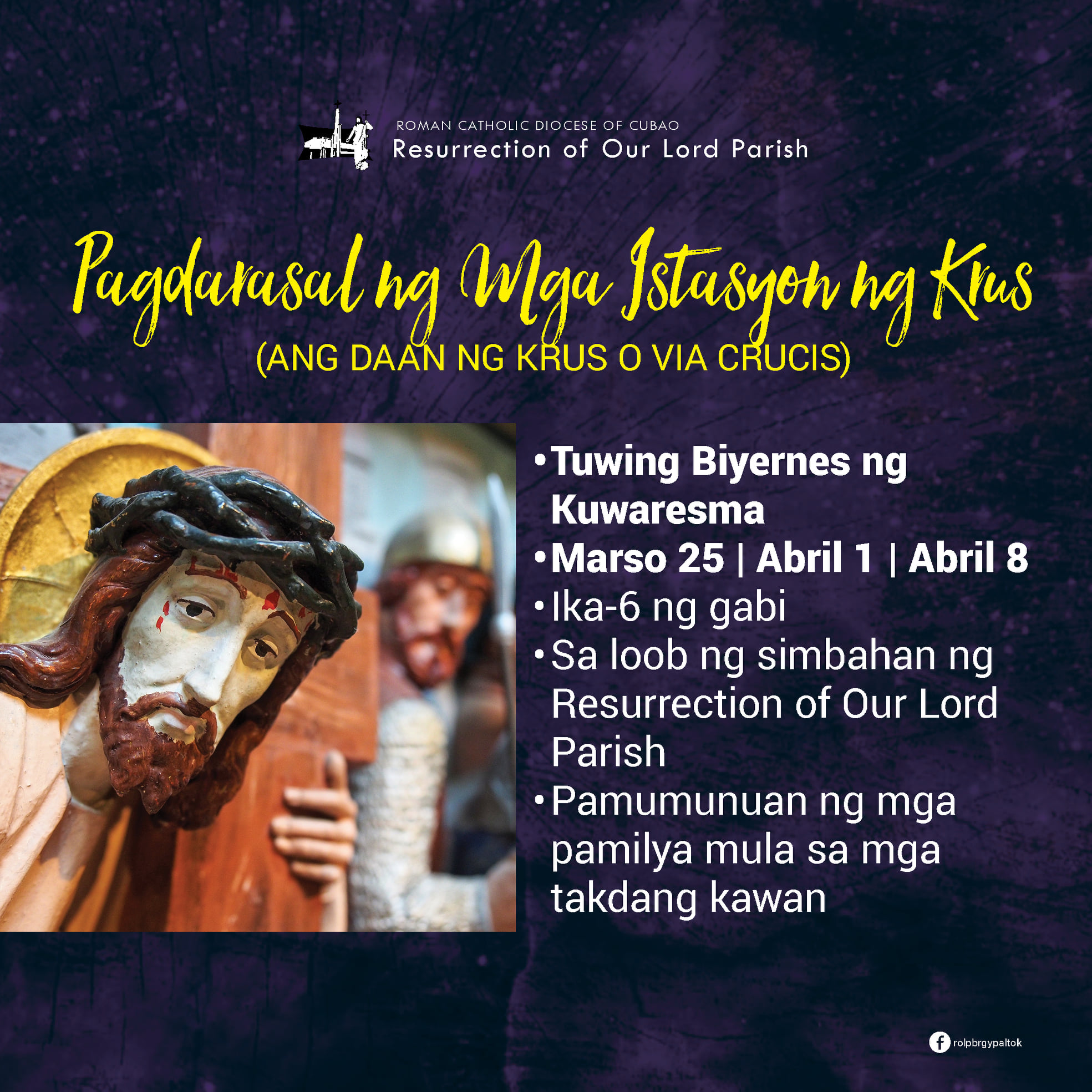 Resurrection of Our Lord Parish (ROLP) - Paltok - 📣Halina, mga ...