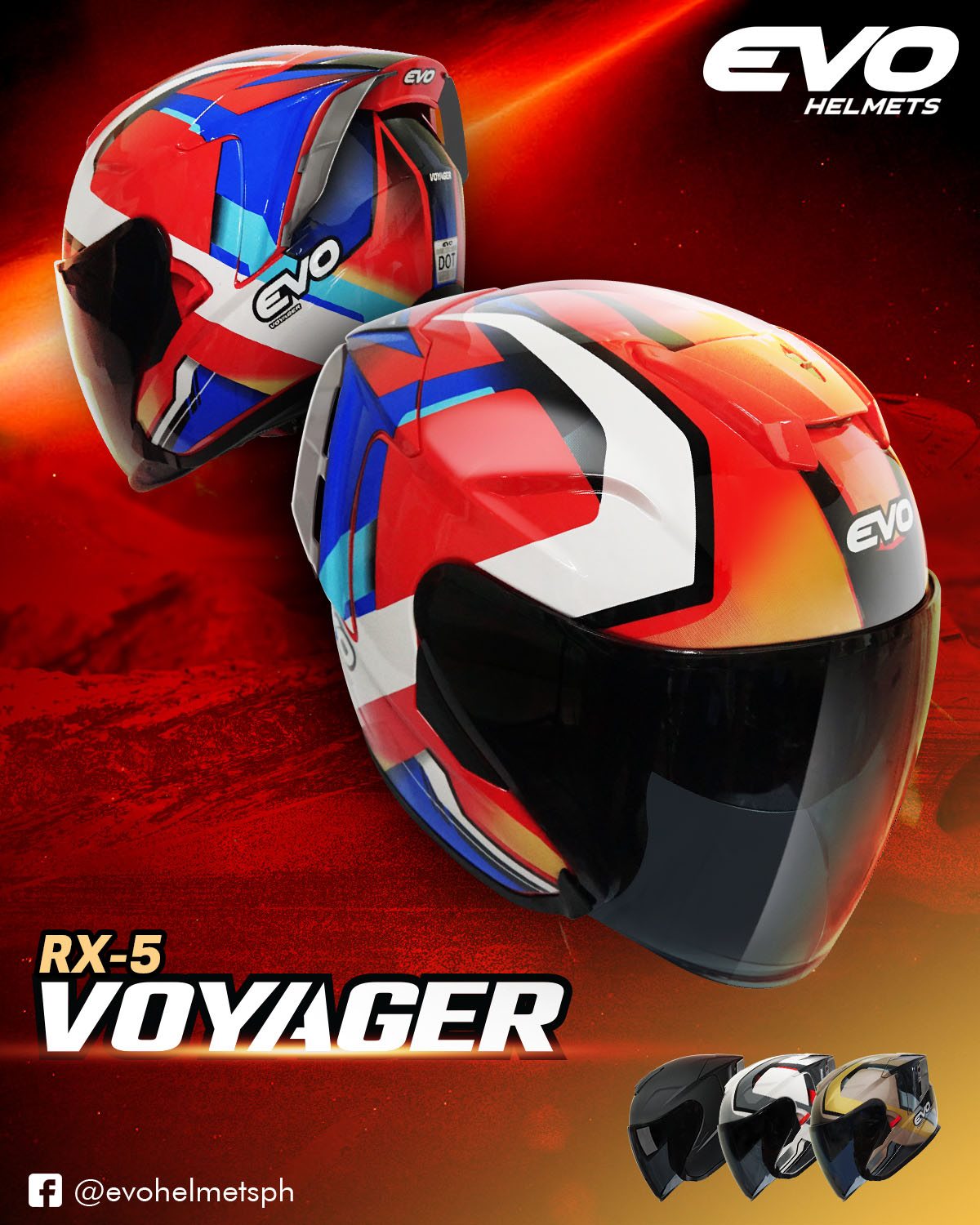 The new EVO RX5 VOYAGER. The... - EVO Helmets Philippines | Facebook