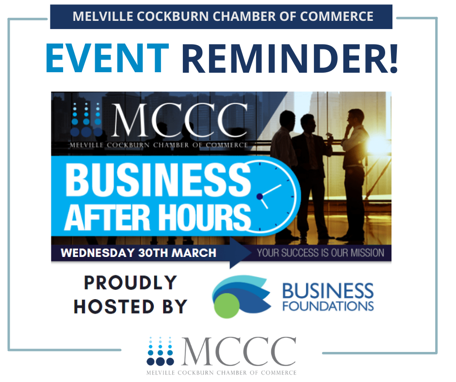 ⭐️MCCC Event... - MCCC Melville Cockburn Chamber of Commerce