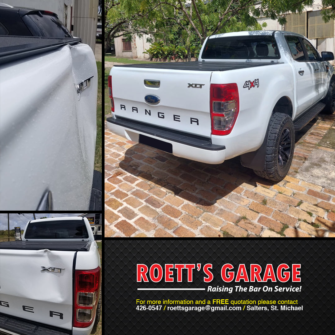 Roett's Garage - A Ford Ranger in the shop for a damaged...
