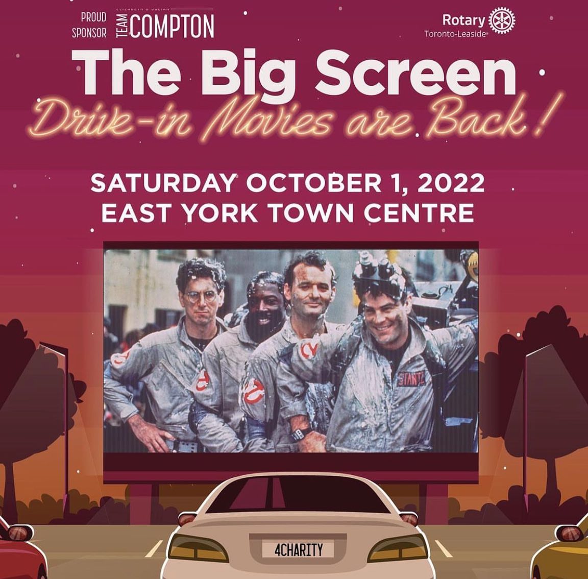 Team Compton - 🍿🚘 🎥 Join us for a Drive-In Movie Night as... | Facebook
