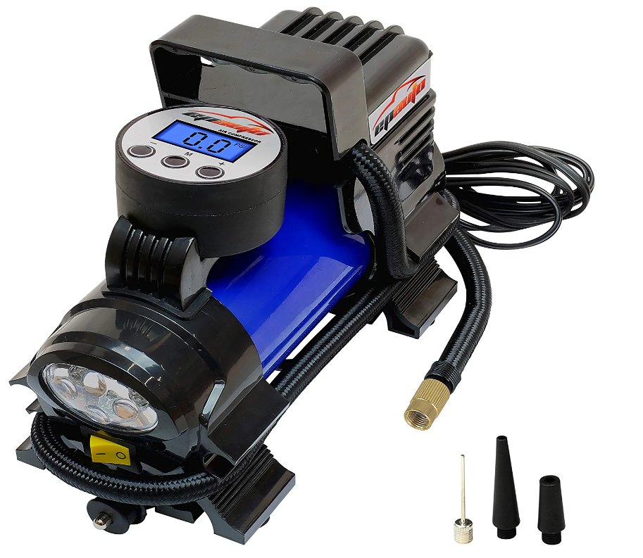 cigarette lighter plug air compressor 12V 150PSI Portable Car Tire Auto Inflating Durable and travel Yosoo 300 PSI Range Gas