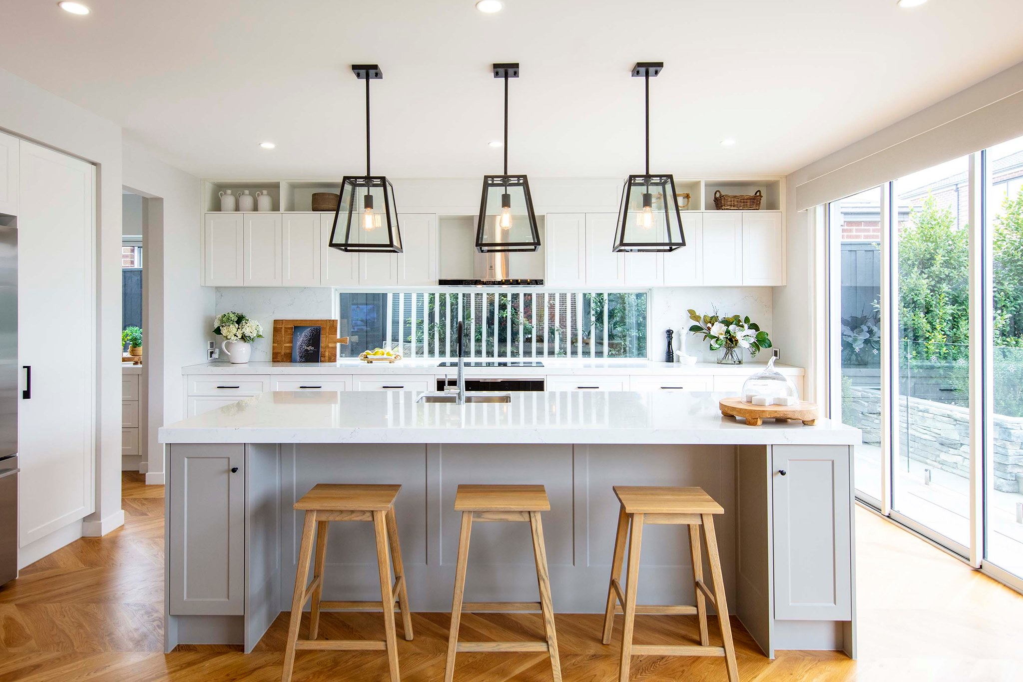 Polytec - This contemporary Hampton-style kitchen from...