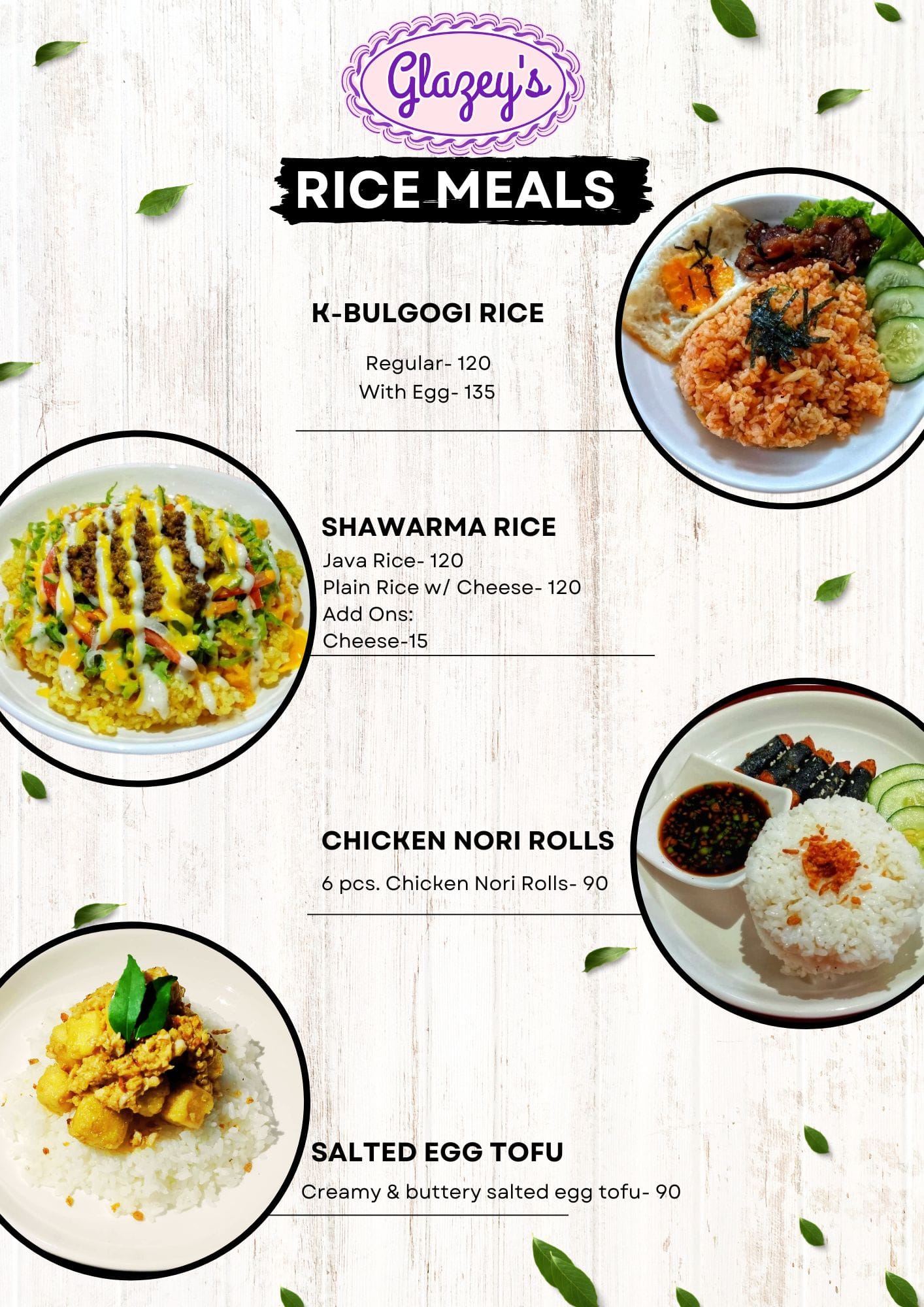 Glazey's - 🌟 Introducing Our New Rice Meal Delights! 🌟 We're excited to ...