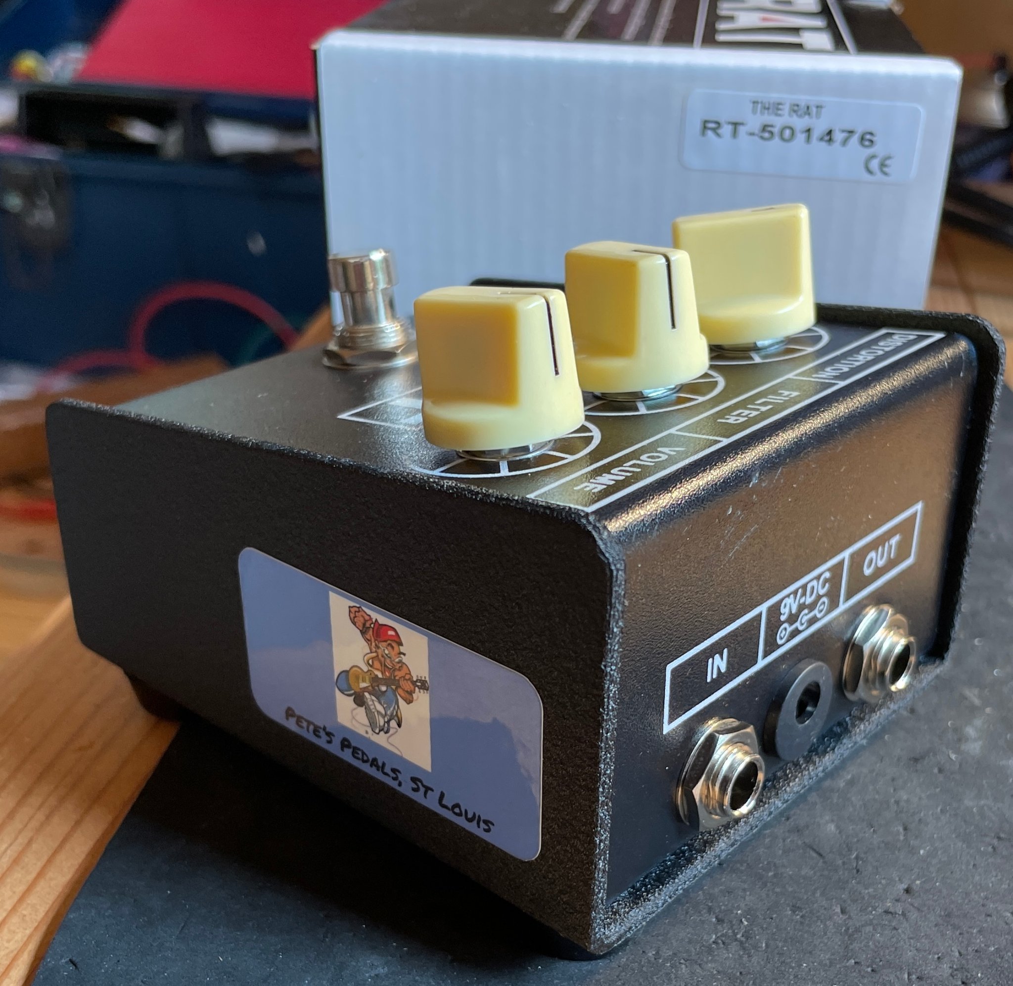 Genuine LM308N RAT distortion pedal made in USA