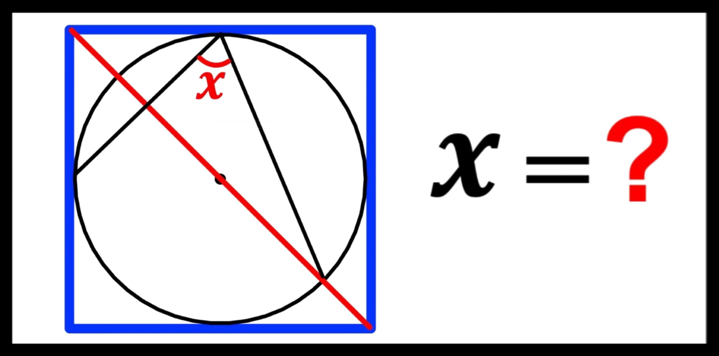 PreMath - Can you find the angle X? | (Circle in the...