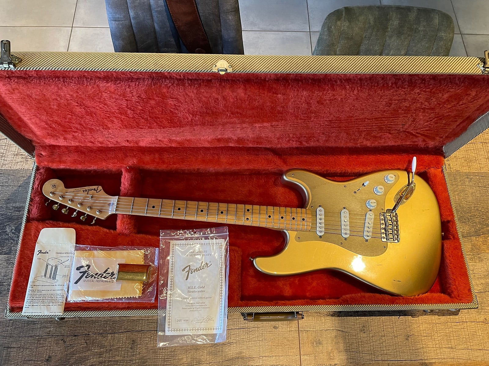 Rare 1987 Fender Custom Shop Stratocaster Guitar with Unique Features