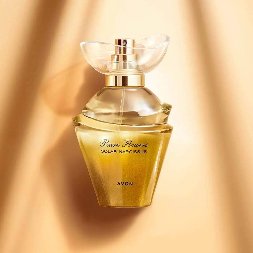 Parfum Avon Rare Flowers Solar Narcissus - 50 Ml, Notes D'abricot, Nectarine Et Ambré, Neuf