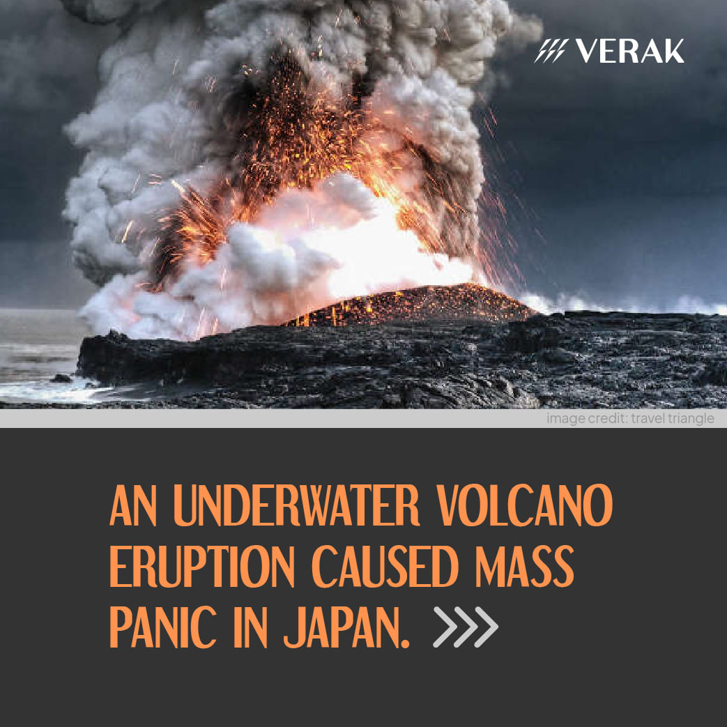 Verak - 🌋 An underwater volcano eruption caused mass panic...