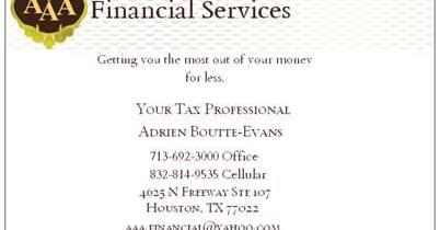 AAA Financial Services | Houston TX