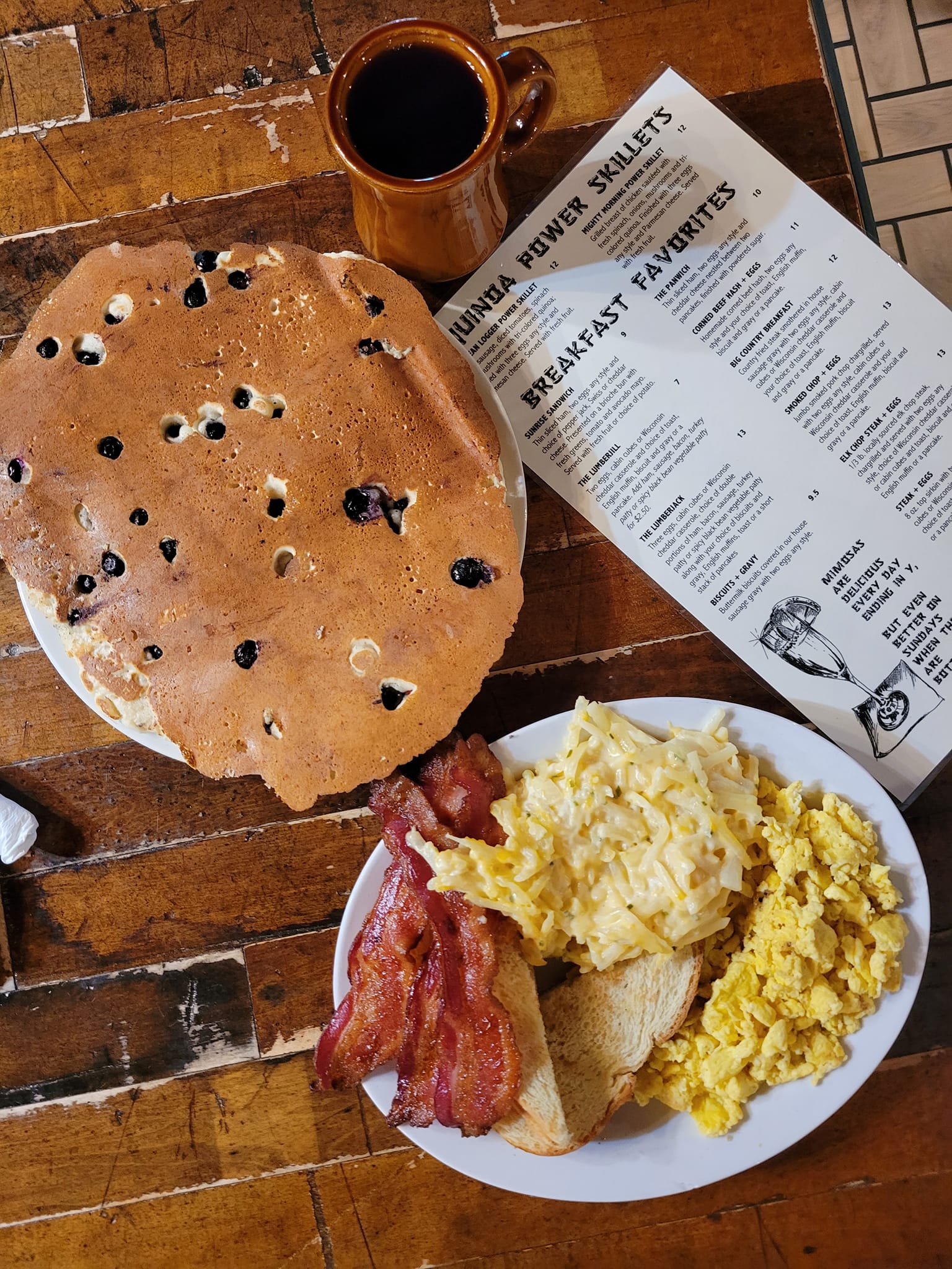 Log Cabin Inn - We say our pancakes are 