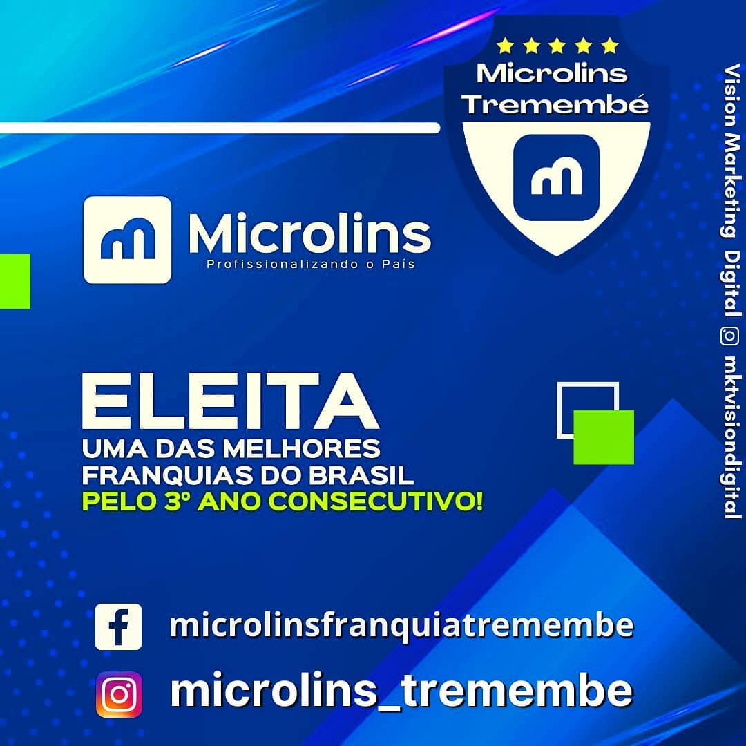 📲 A Microlins foi eleita uma das... - Microlins Tremembé | Facebook