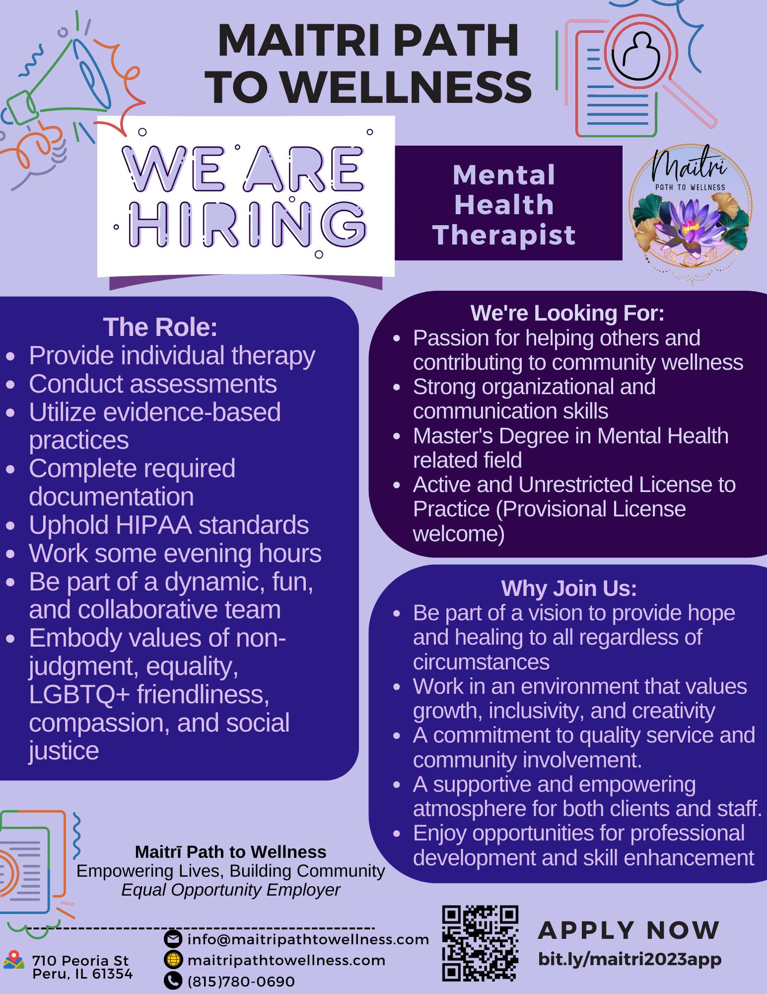 🌿 Calling All Compassionate Mental Health Therapists! WE ARE HIRING 🌿 ...