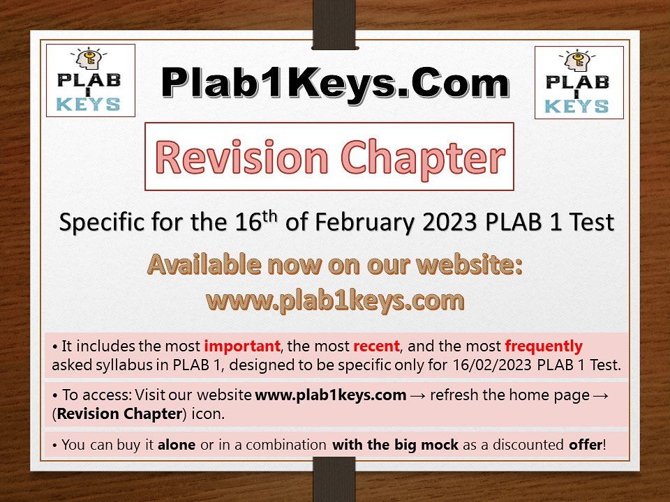 Plab 1 Keys - • Exam Oriented Notes || High-Yield Coloured...