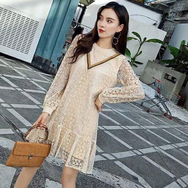 ราคา 270- เดรสลูกไม้ลายดาว... - Fashion Koset by Pinky