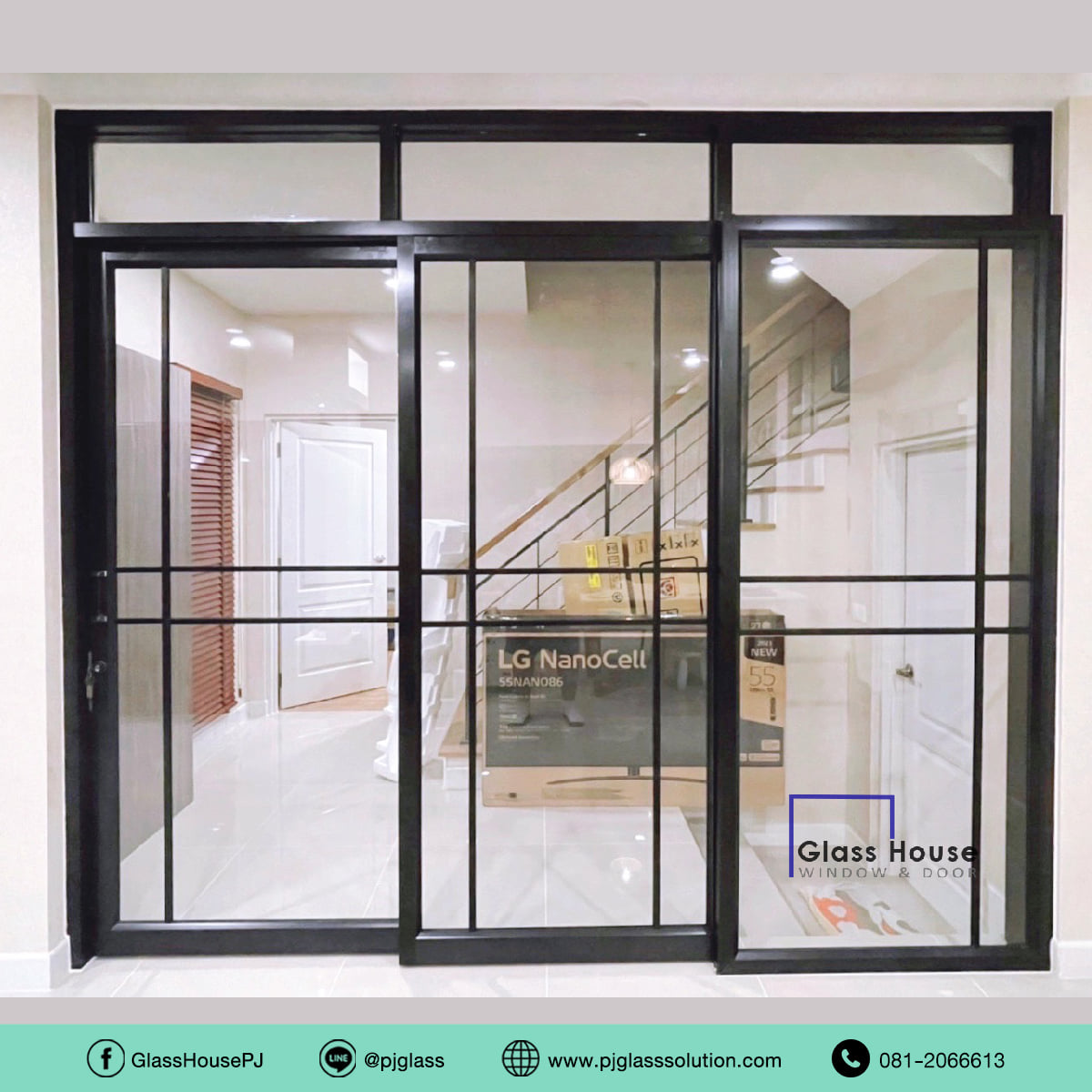 Glass House ติดตั้งกระจก ประตู หน้าต่าง ฉากกั้นห้องกระจก | Bangkok