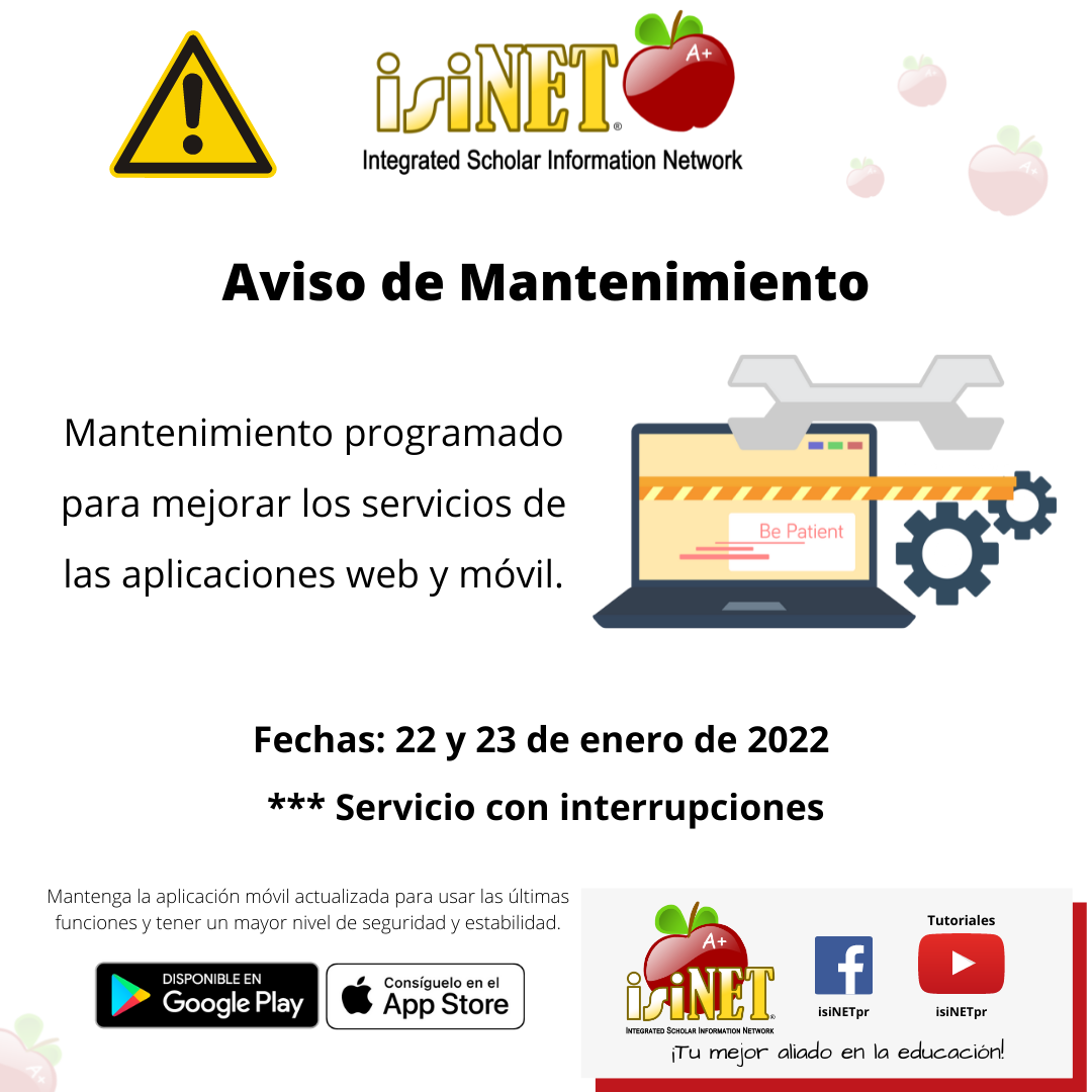 isiNET - ⚠️ AVISO ⚠️ Mantenimiento programado para... | Facebook
