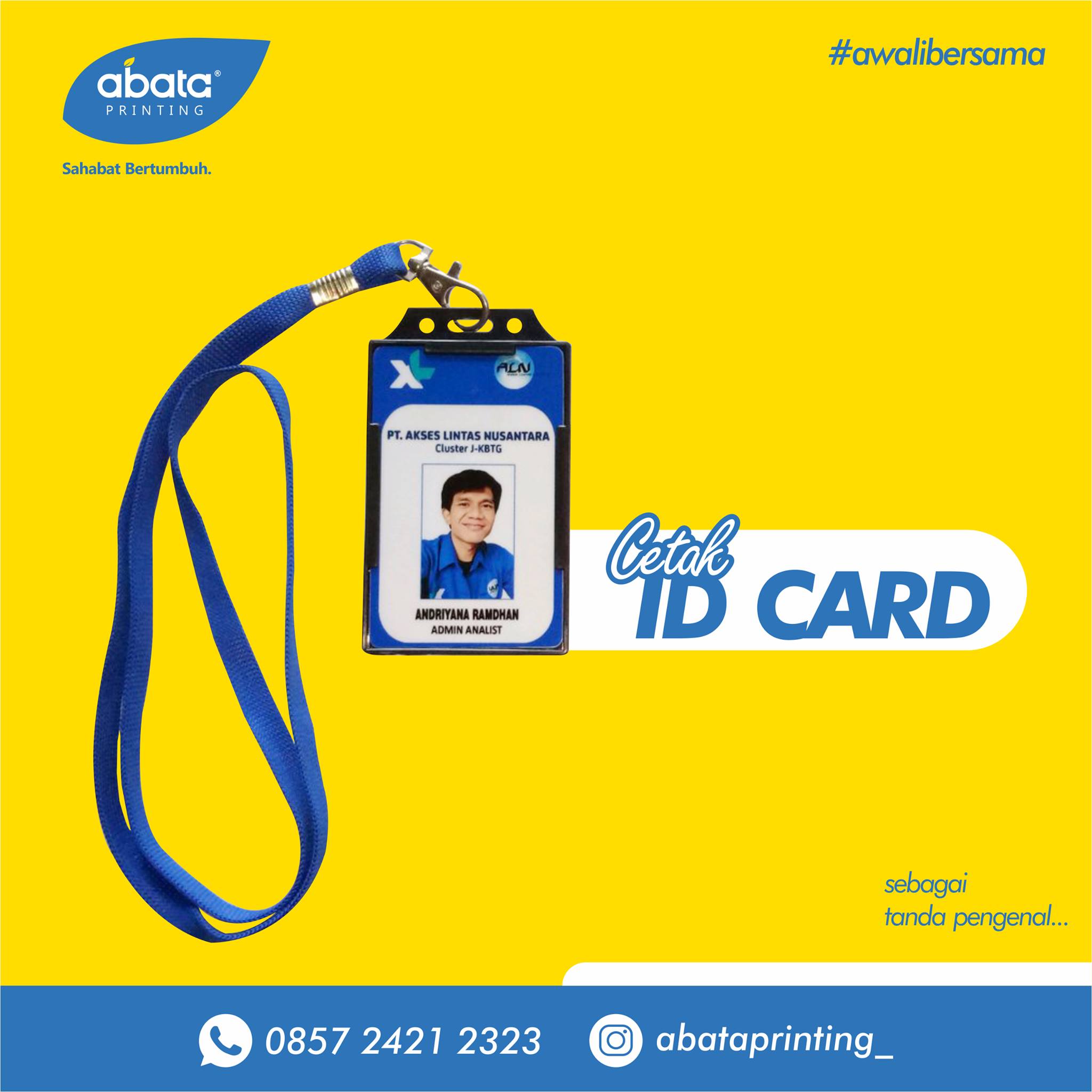 Abata - CETAK ID CARD CUSTOM Id Card atau Kartu Pengenal, sesuai dengan ...