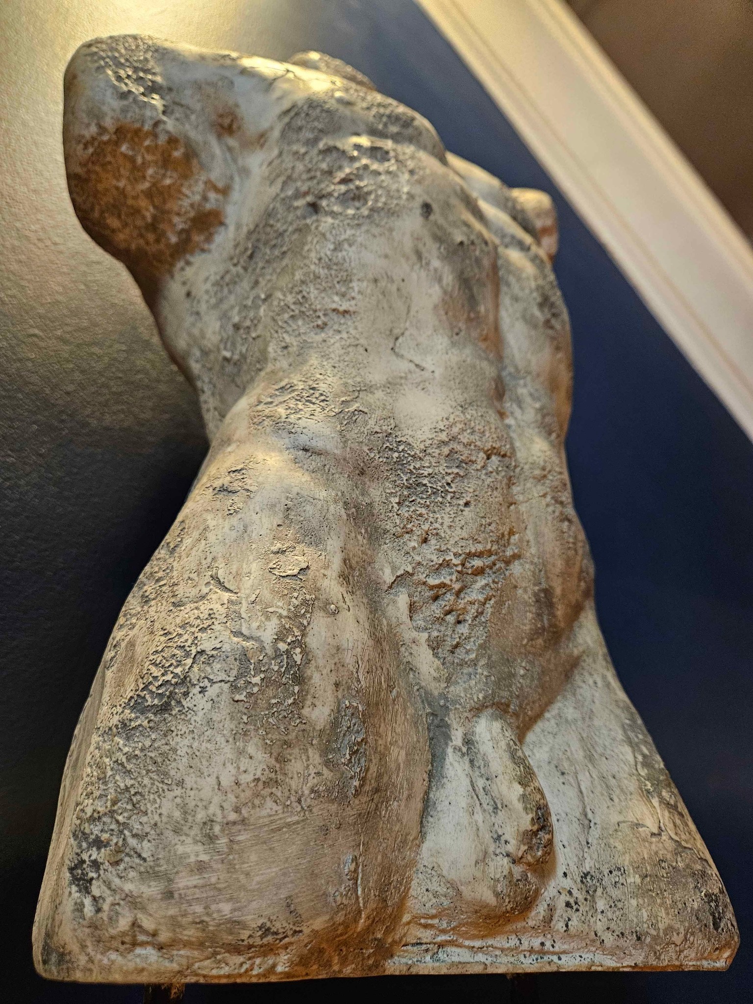 Vintage Atilla Tivadar Sculpture of a Male Torso Sculptures