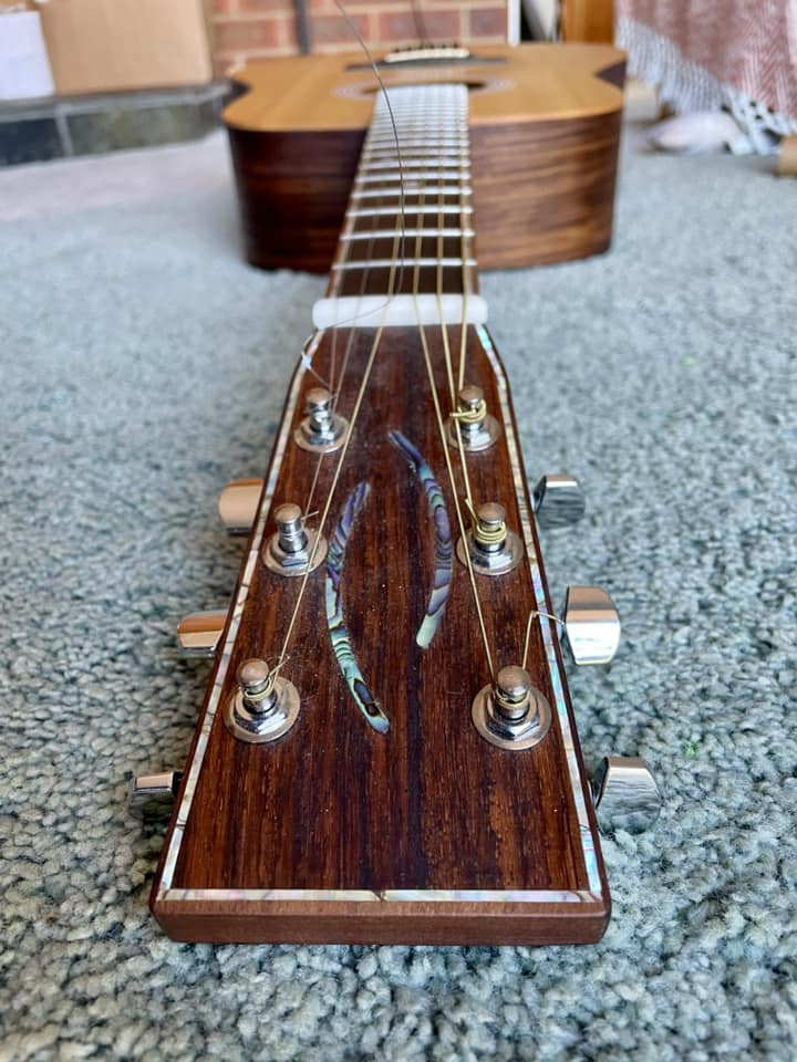 Intarsio Abalone Ebano Torcia Abalone Intarsiata Per Chitarra – Stile Martin, Quadrata, Ebano, Nuova Torcia Intarsiata Stile Martin