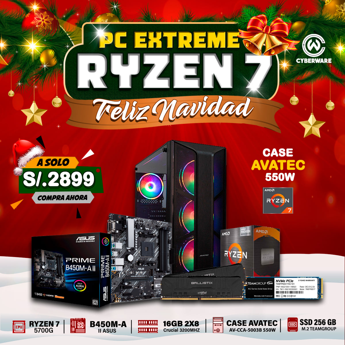 😎PC GAMER RYZEN 7 😎 CARACTERISTICAS:... - Cyberware Gaming | Facebook