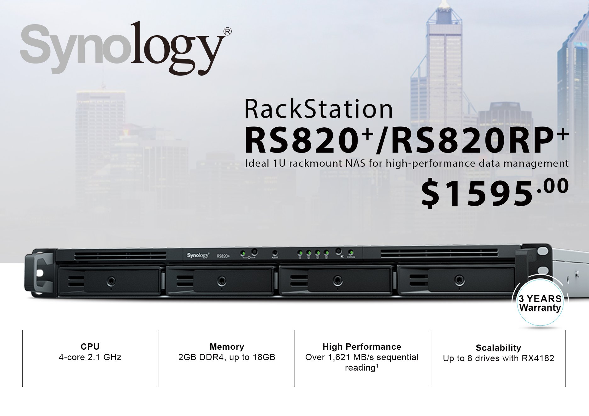 Synology - 🎉🎉Synology RackStation RS820+/RS820RP ...