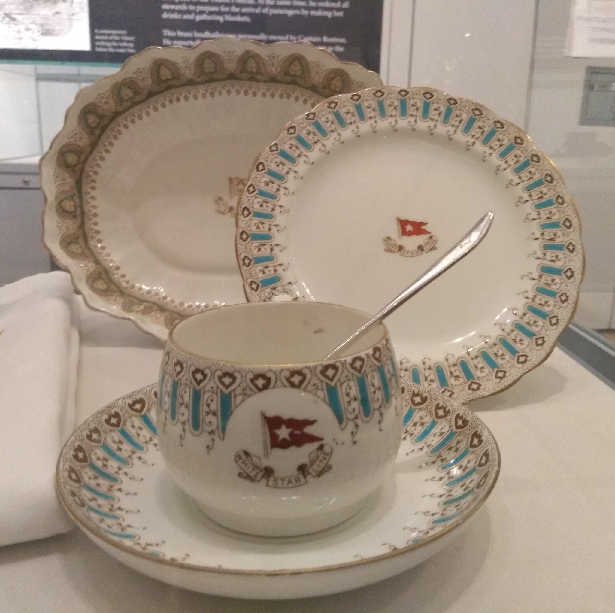 ObjectOfTheWeek: RMS Titanic First Class Chinaware A salad plate