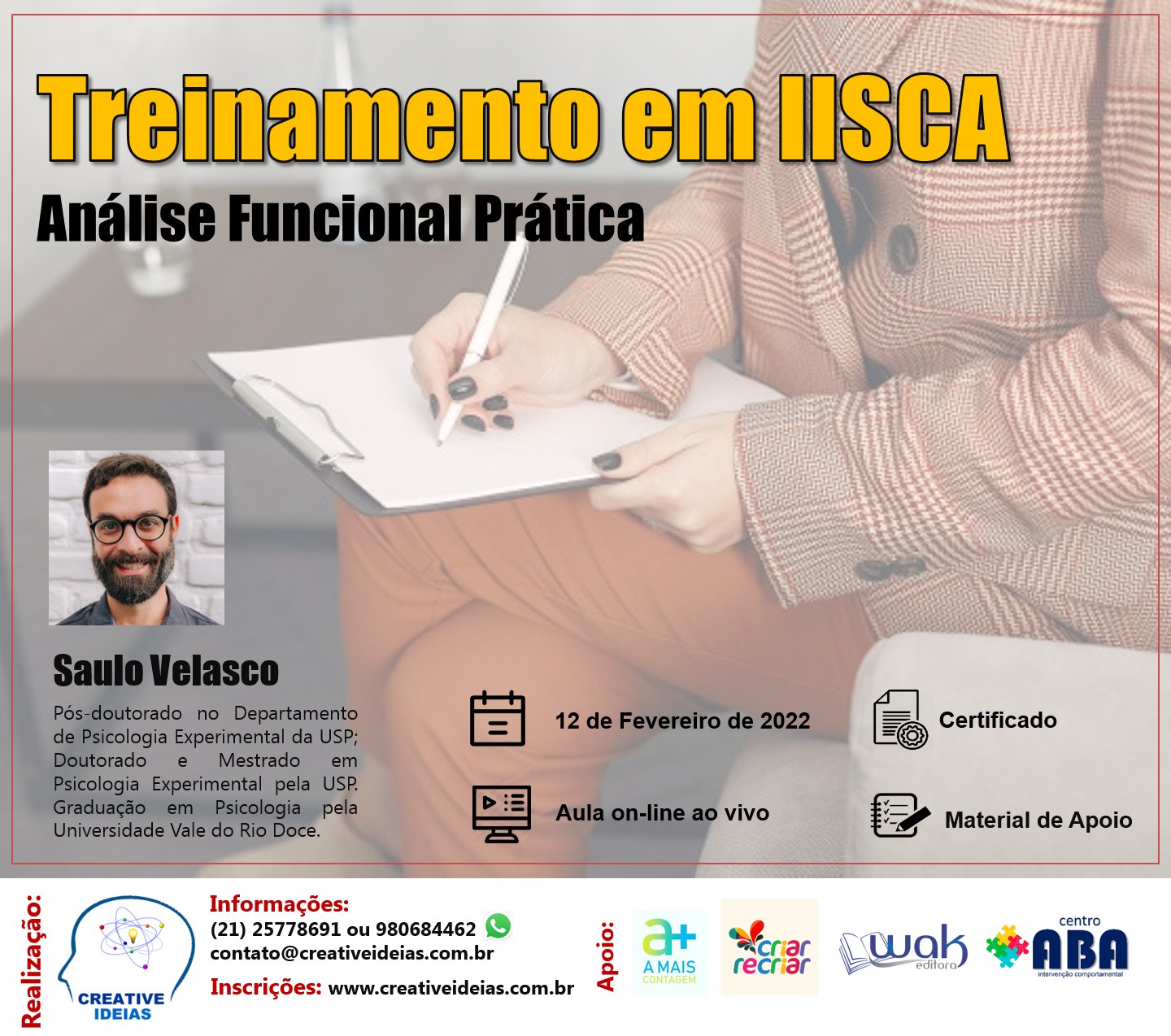 Treinamento em IISCA - Análise... - Creative Ideias Rj | Facebook