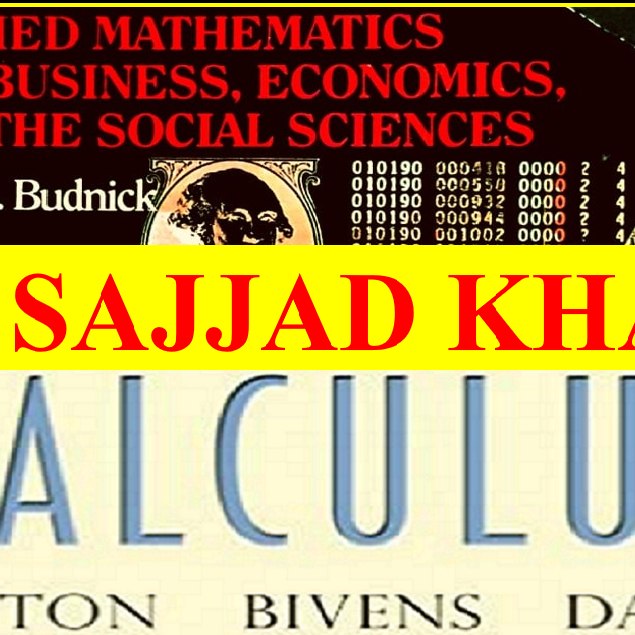 BS Calculus And BBA MBA Business Math By Dr. Sajjad Khan | Islamabad