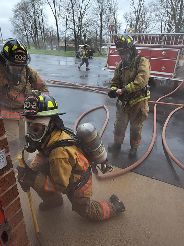 The rain didn't... - Butler Tech Fire Technology Engine 343