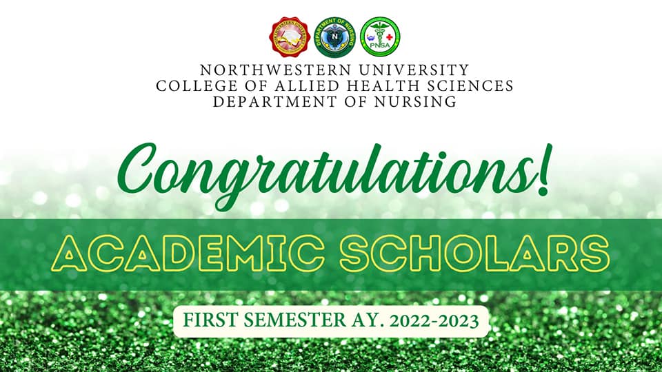 Here are the Academic Scholars of Level... - PNSA NWU Chapter