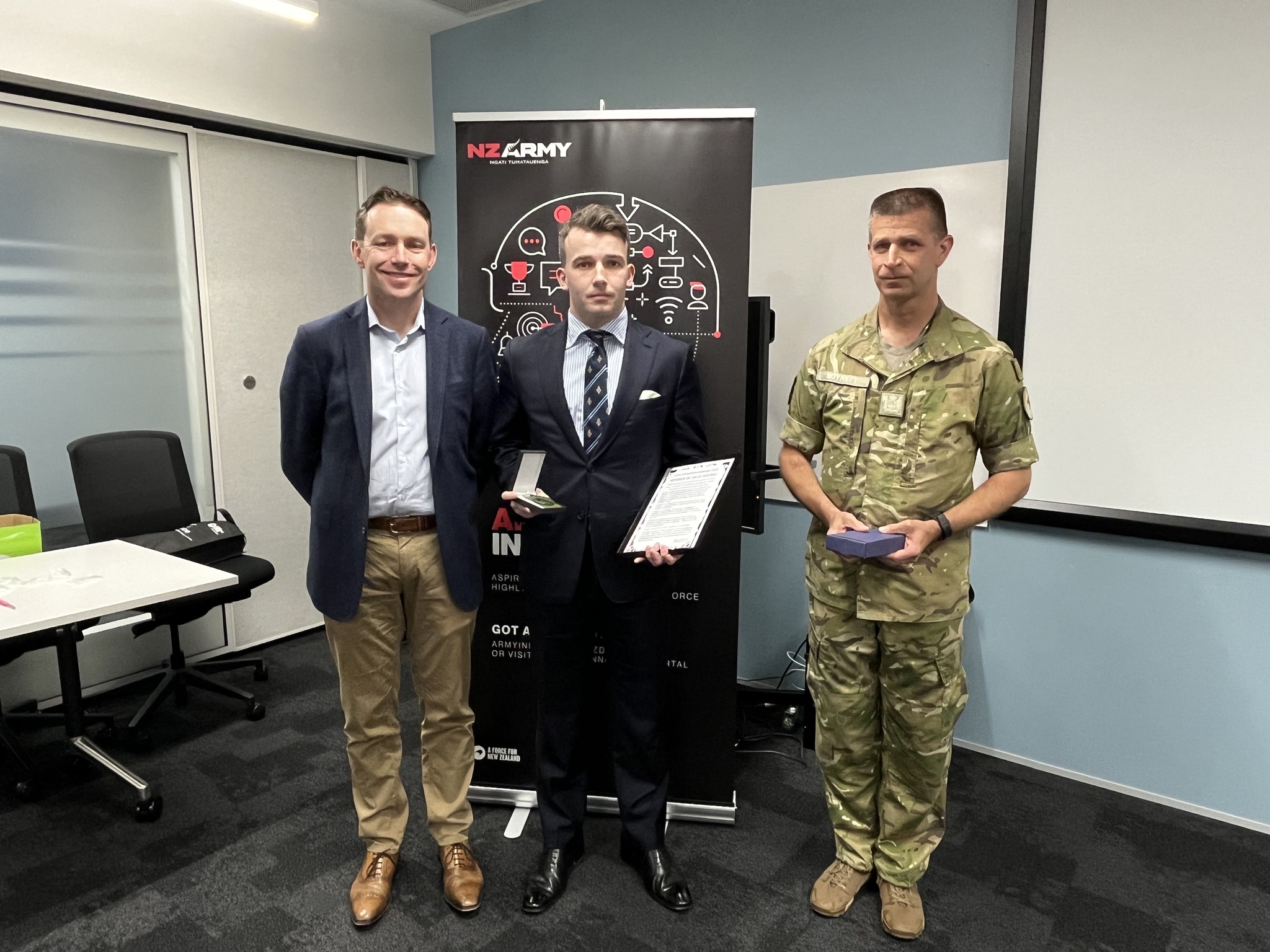 New - 📸Lieutenant Jack Gradwell receives his award from Colonel Jason ...