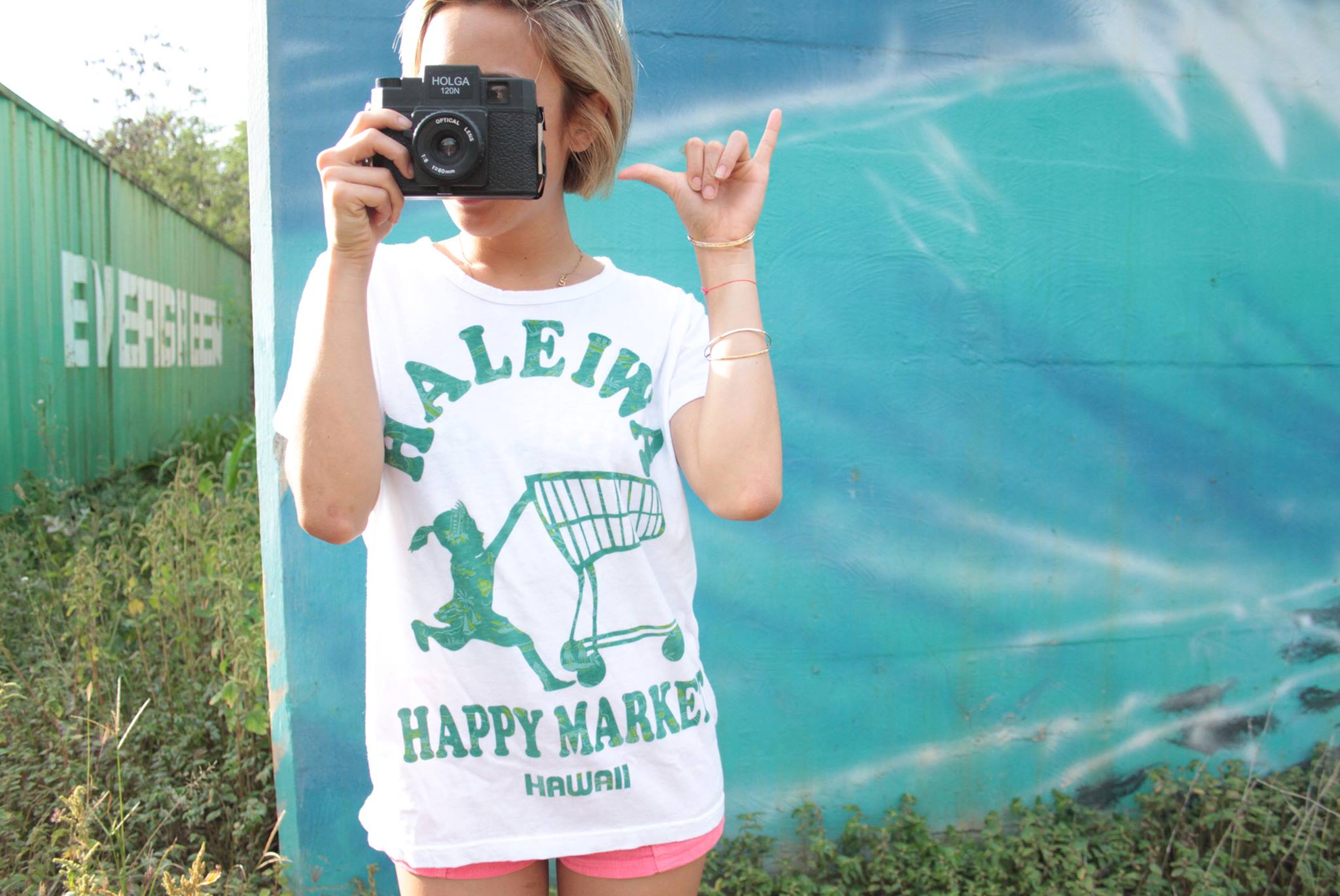 ハワイアン haleiwa happy market tシャツ Happy Haleiwa Hawaii Shirt Size Large