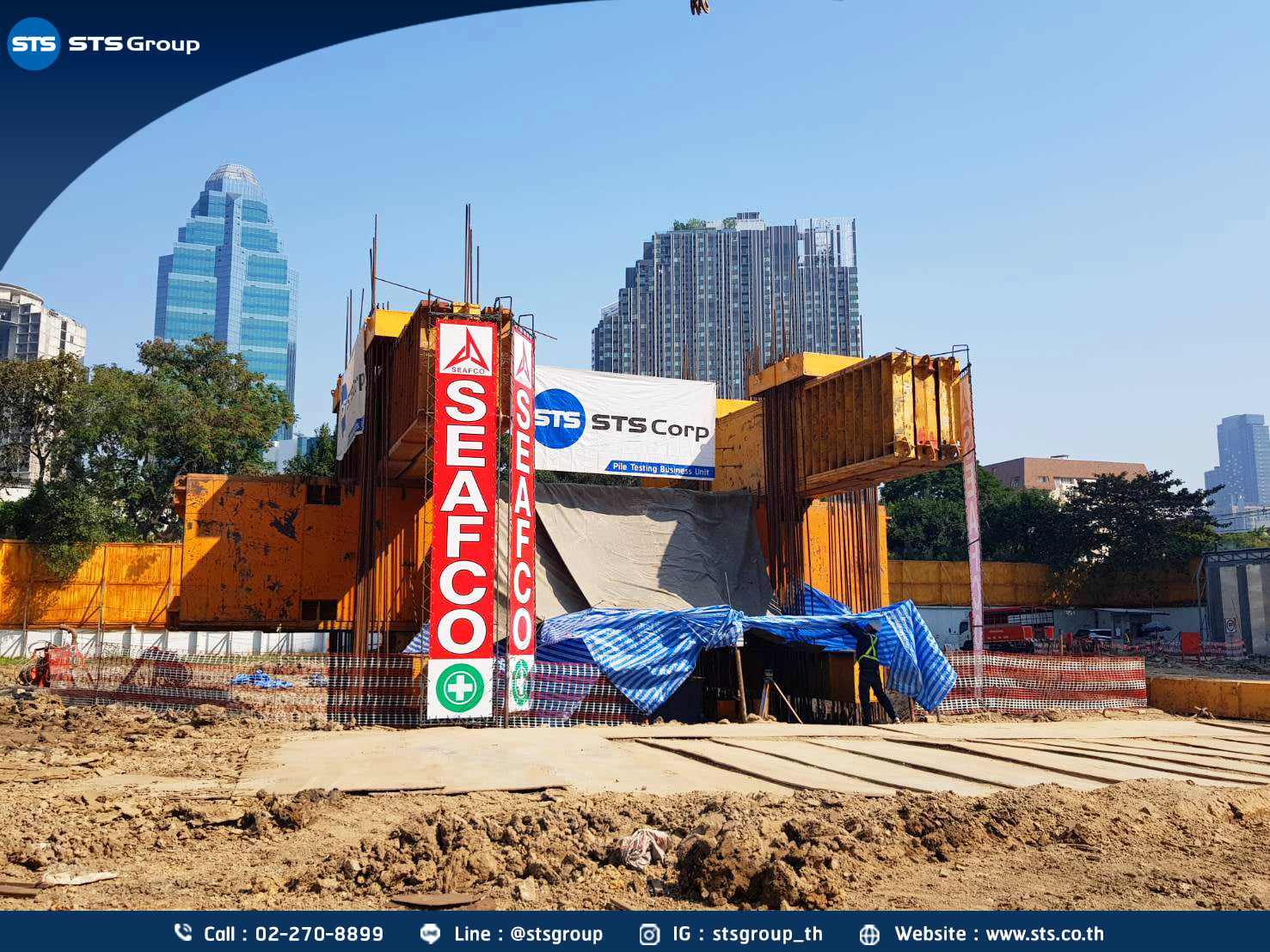 STS GROUP - การทดสอบ Instrumented Static Pile Load Test... | Facebook