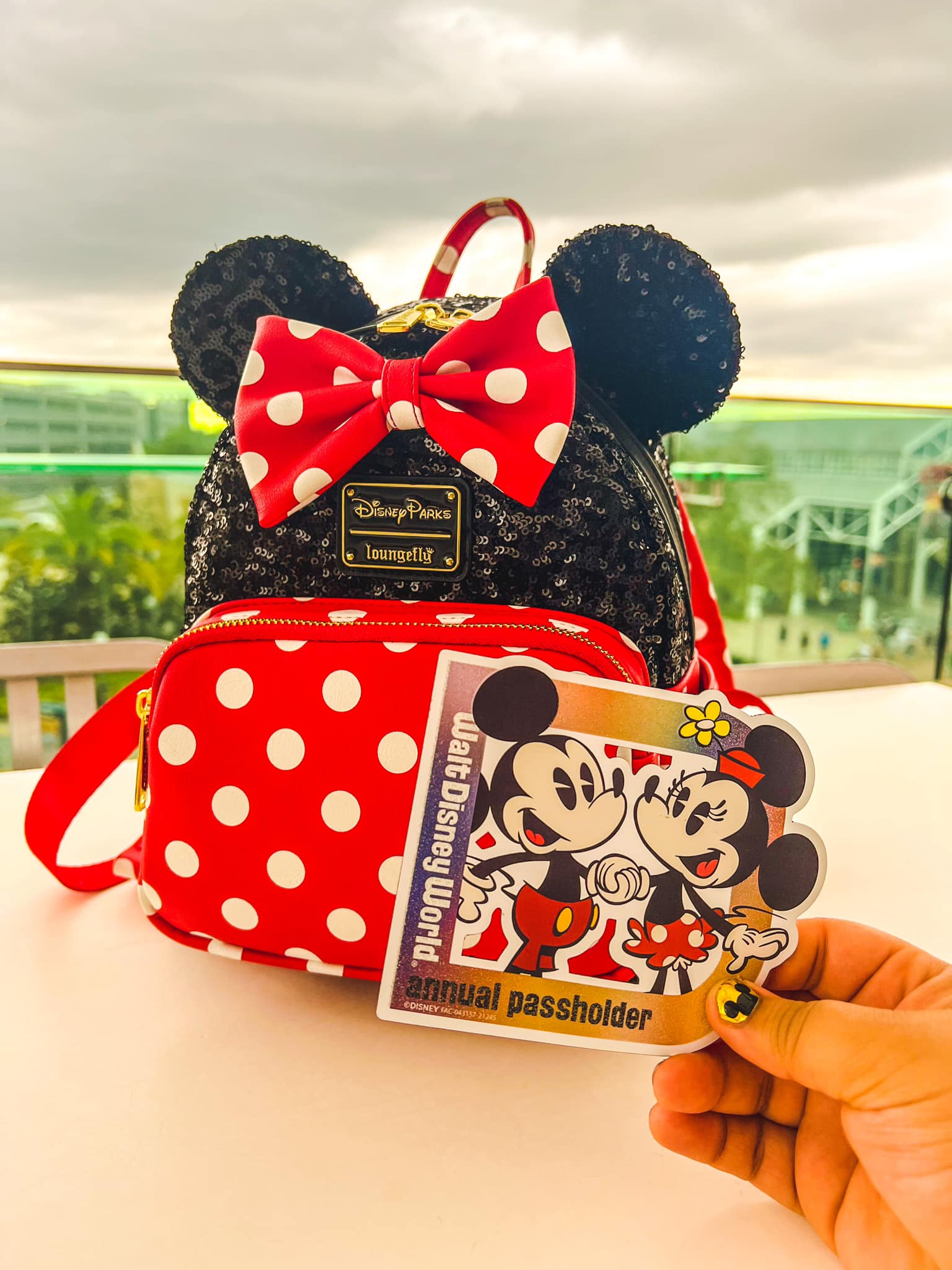 disney annual passholder mini backpack DLR Where to find patriotic cross