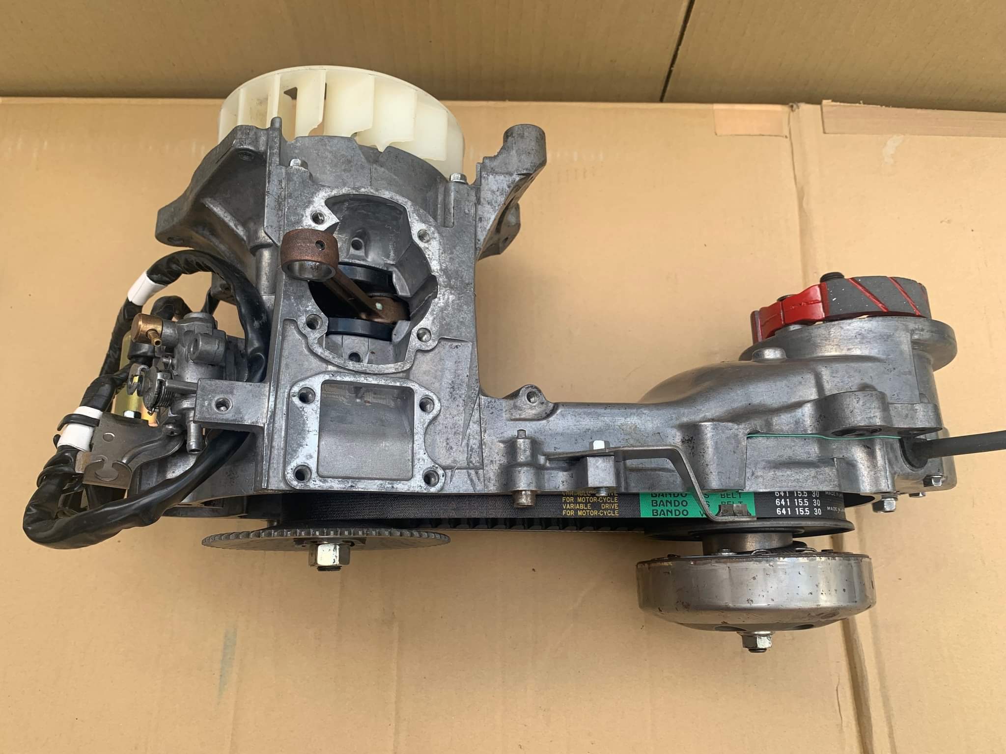 Honda Dio AF18 Engine Block, Big Spline Crank Clean - Car Engines 