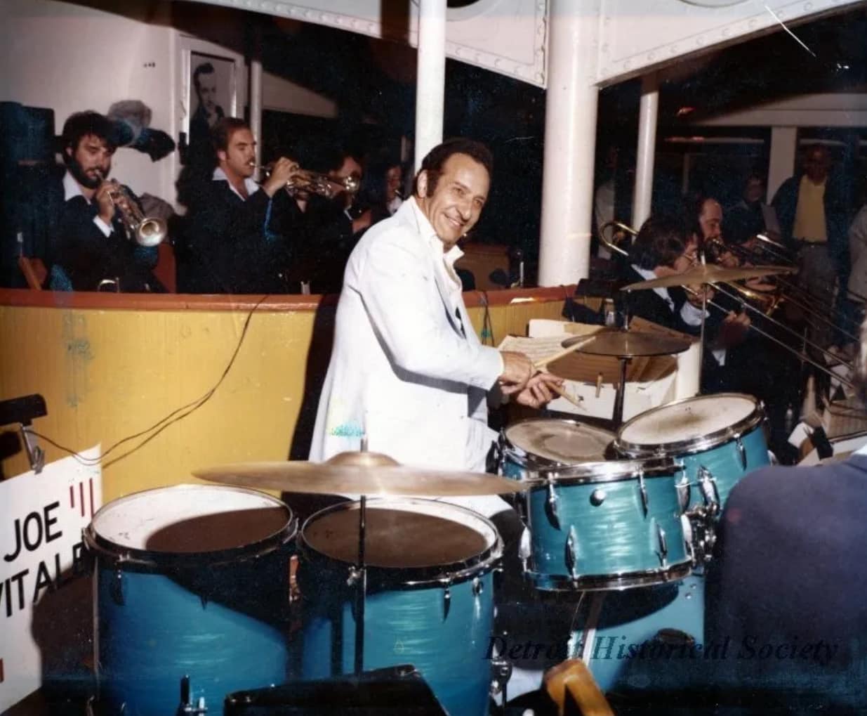 Joe Vitale and his orchestra performing aboard the excursion ship 