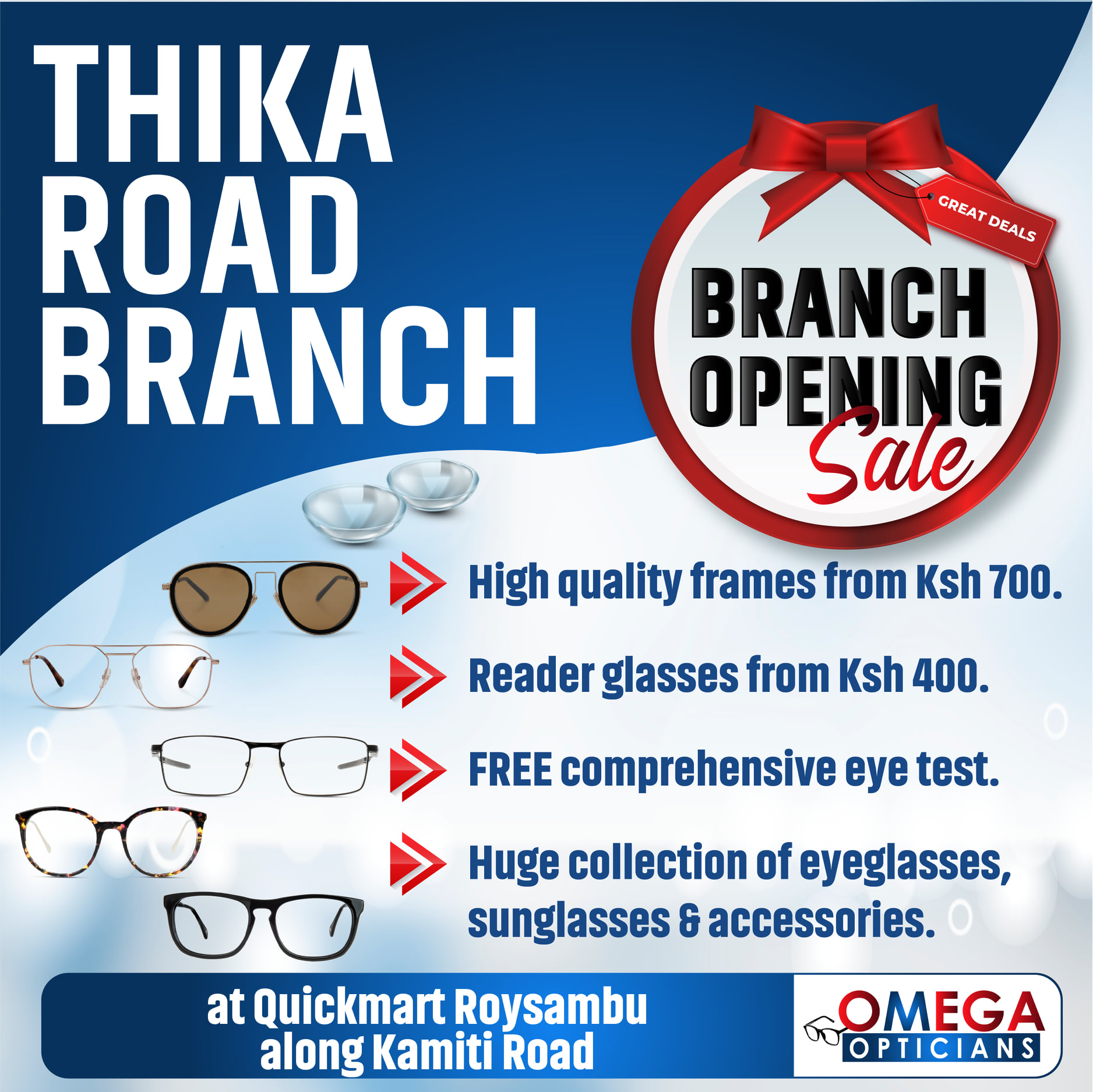 Omega Opticians - Our NEW THIKA ROAD BRANCH is open and... | Facebook