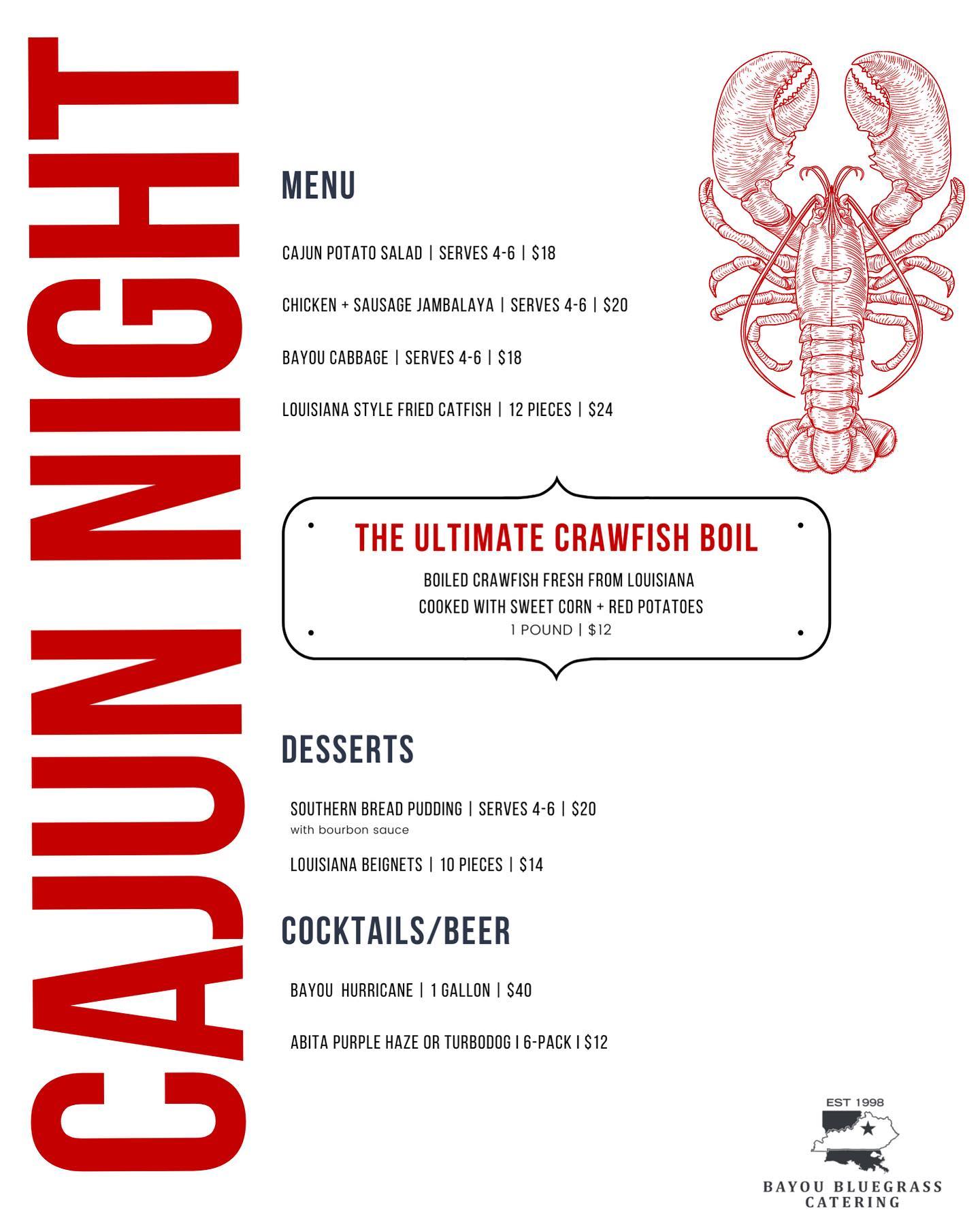 Copper Roux - 🦞 You asked, we deliver....Cajun Dinner...