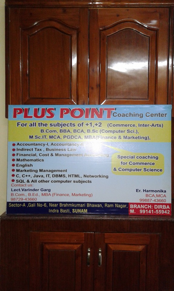 Plus Point Coaching Center | Sunam