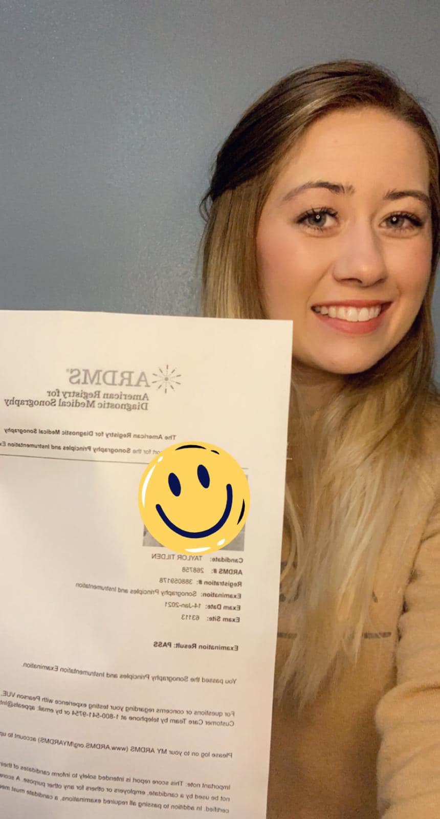Congratulations to Taylor... Diagnostic Medical Sonography Facebook