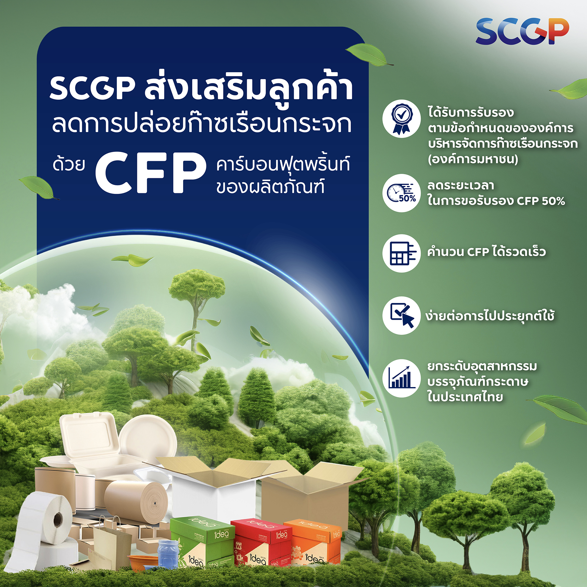 SCGP - SCGP ส่งเสริมให้ลูกค้าสามารถเป็นส่วนหนึ่งในการลดการปล่อยก๊าซ ...