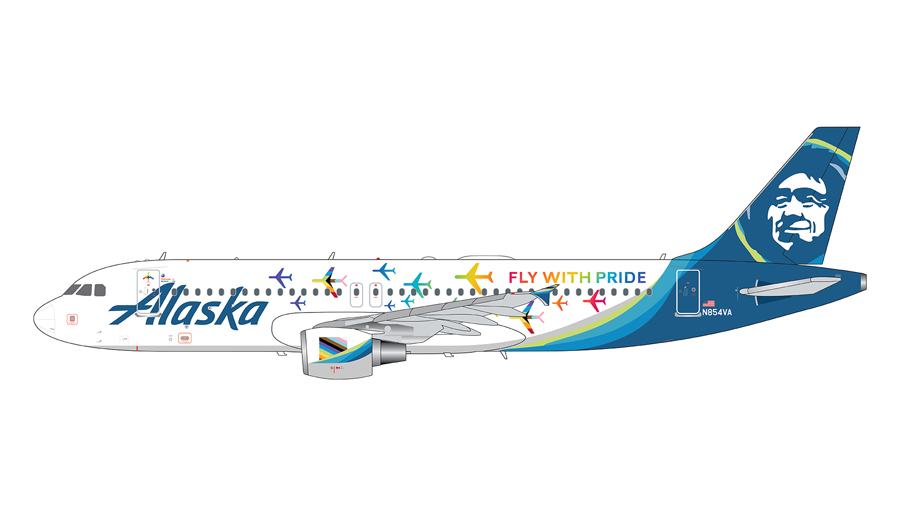 GeminiJets Alaska Airlines B737 Max 9 model