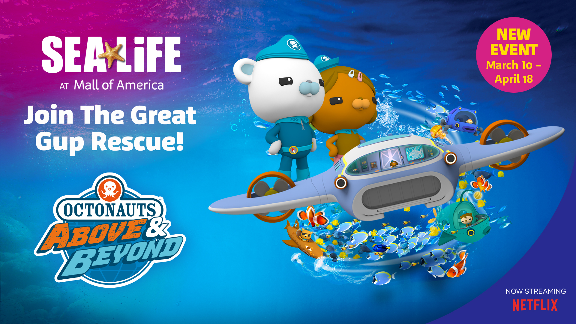 Octonauts The Great Gup Rescue at SEA LIFE